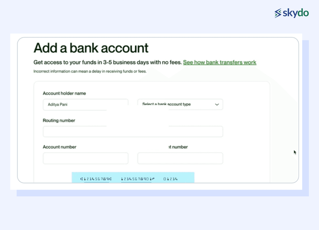 Add Bank Account