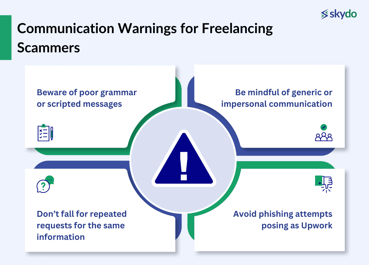 Communication Warnings for Freelancing Scammers