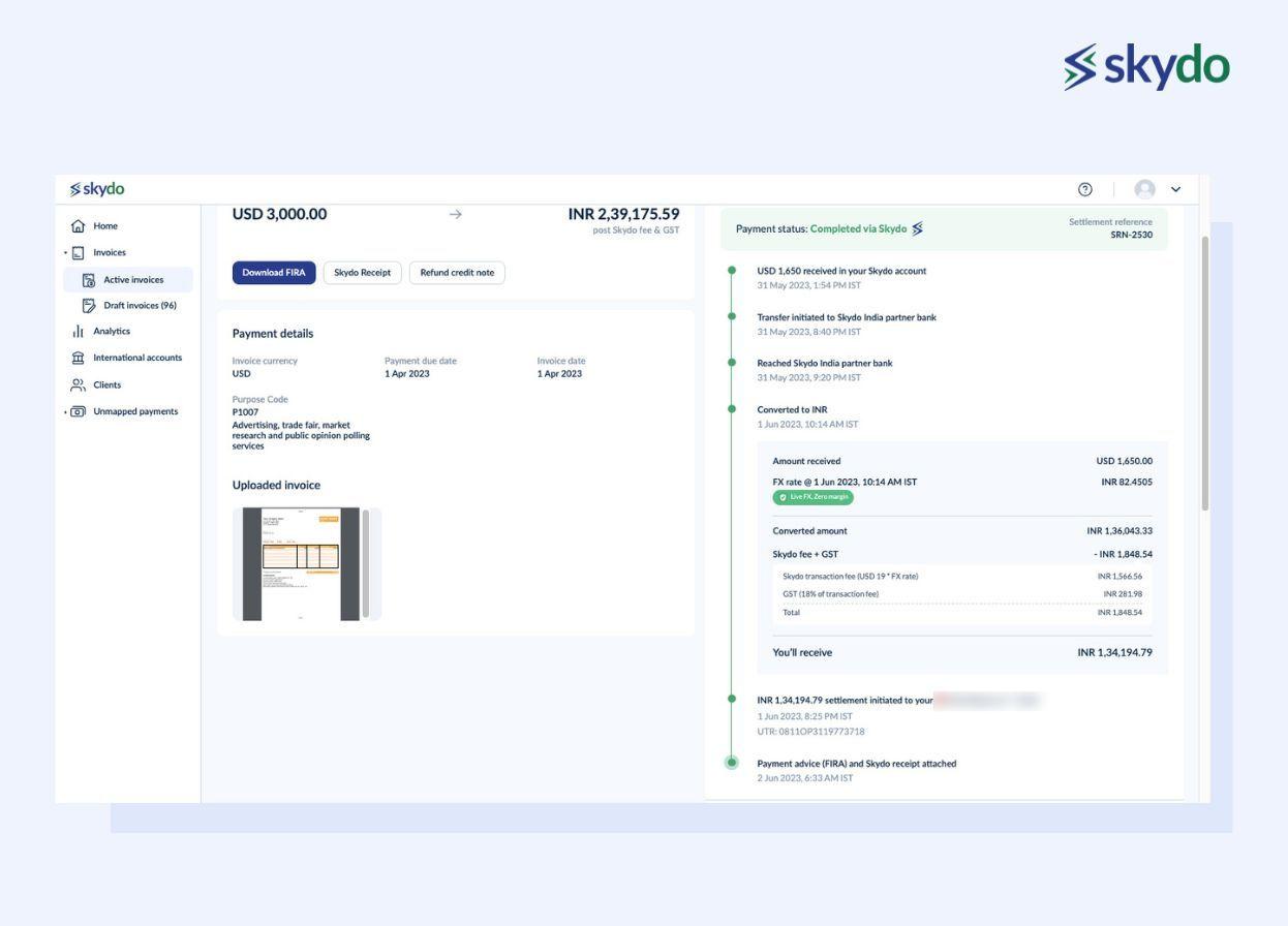 Detailed Payment Tracking