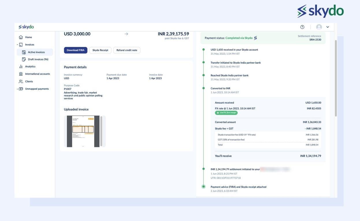 Detailed Payment Tracking