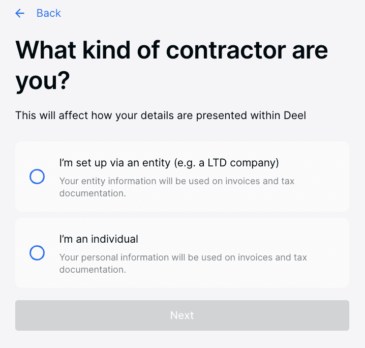 Determine your contractor status