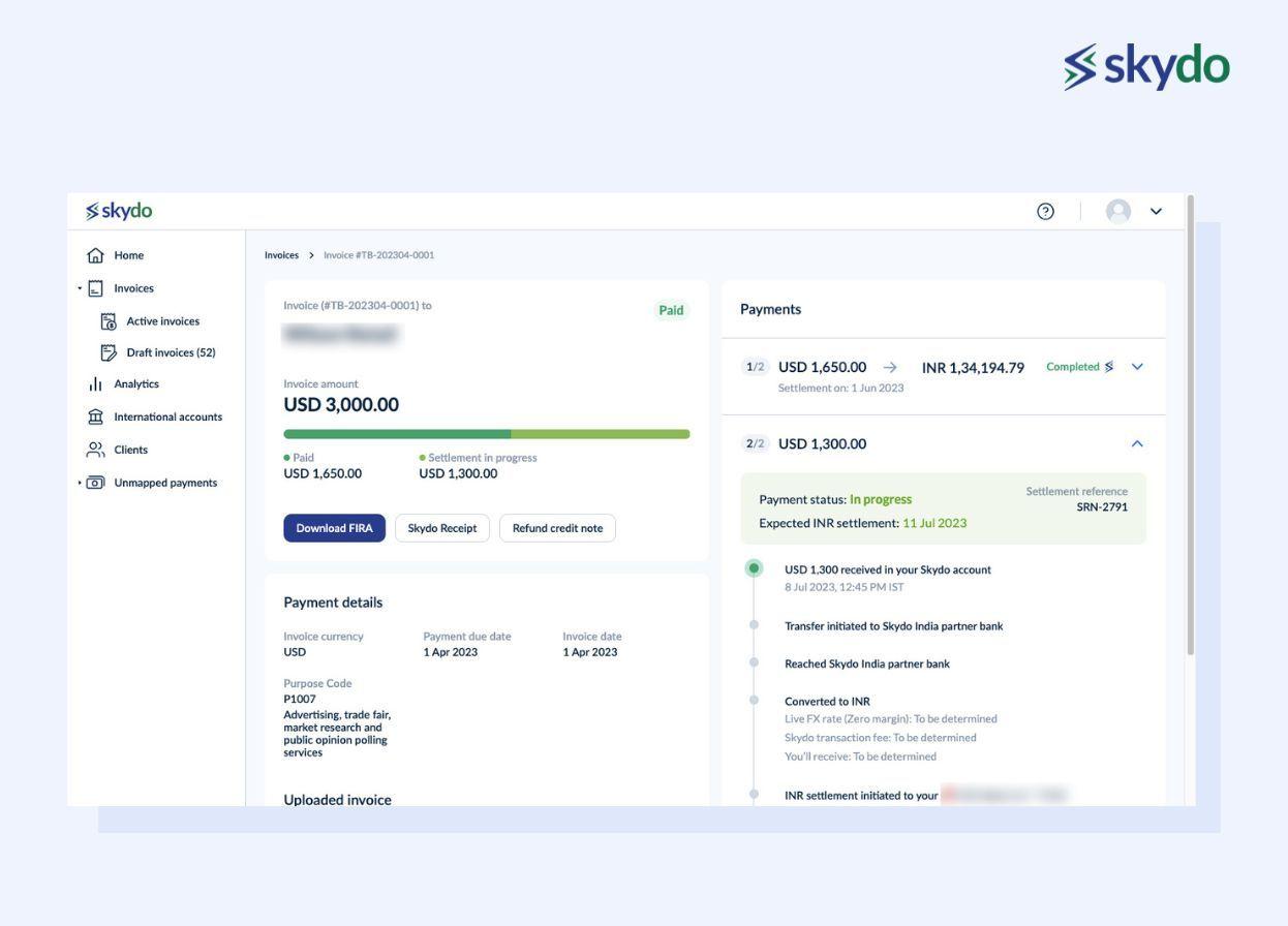 In-progress Invoice