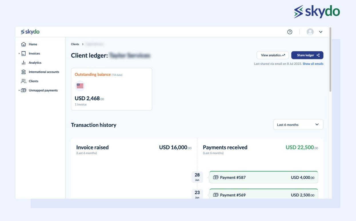 Ledger View
