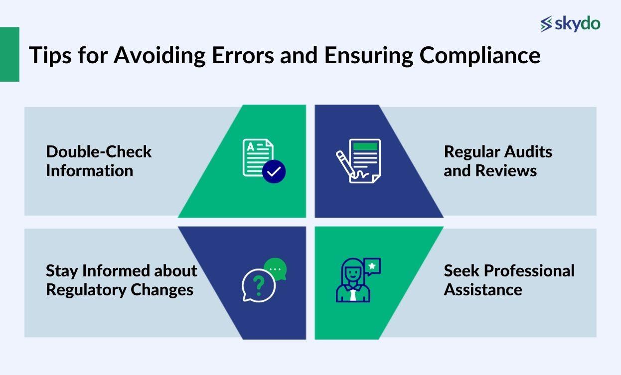Tips for Avoiding Errors and Ensuring Compliance