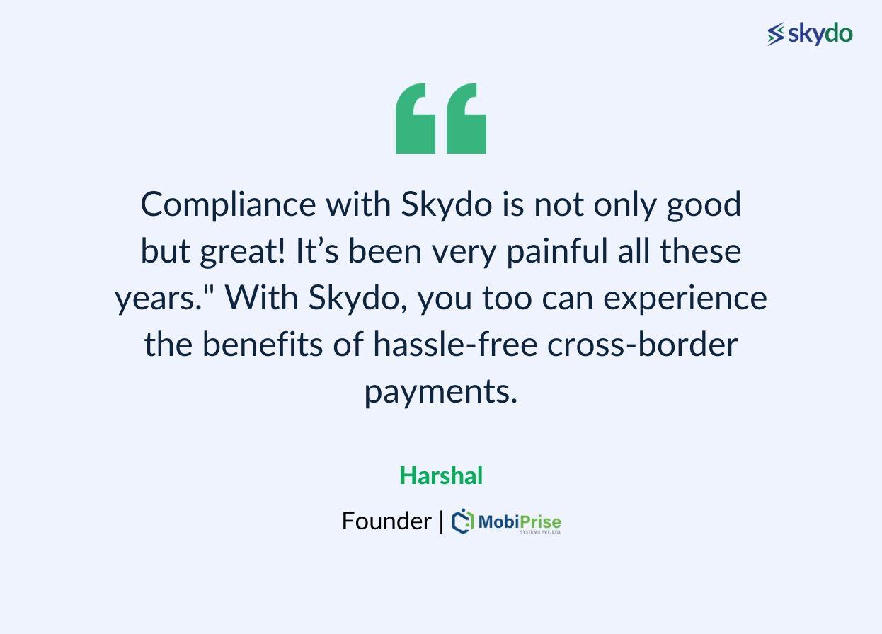 a proud Skydo customer