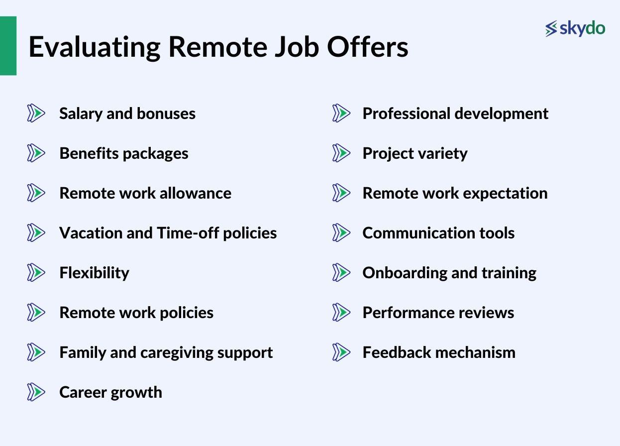 Evaluating Remote Job Offers