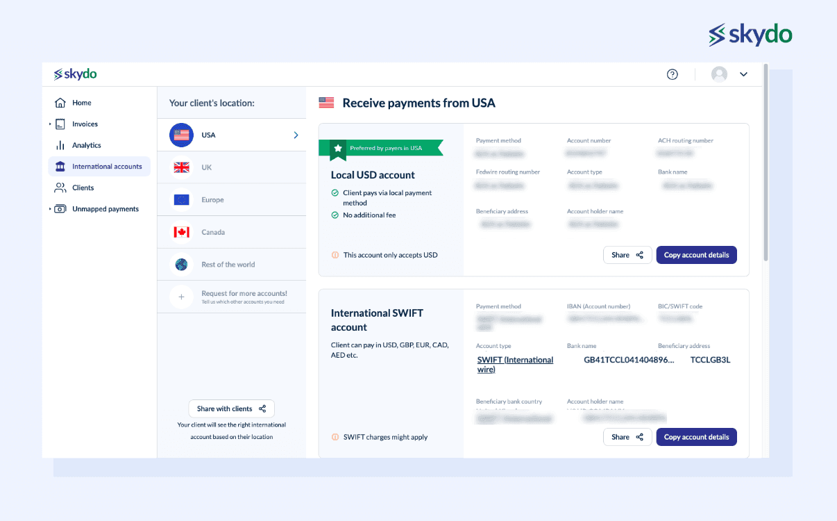 Internationa Bank Account