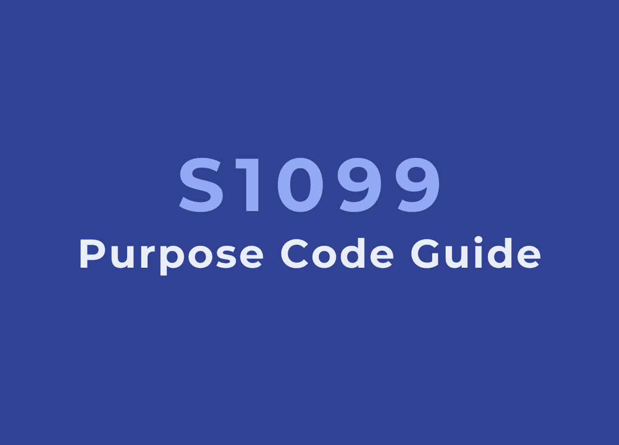 S1099 Purpose Code: Complete guide