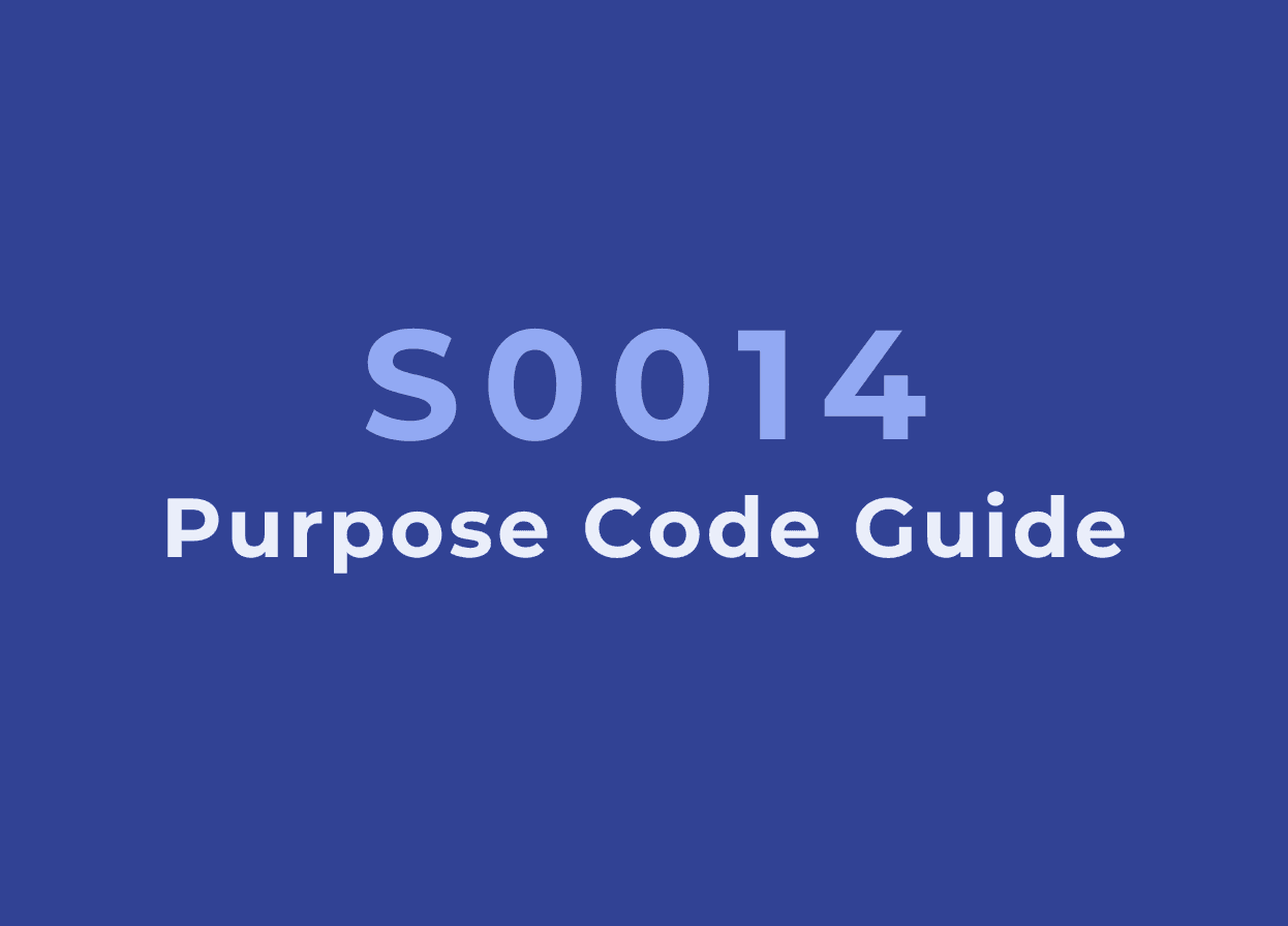 S0014 Purpose Code: A Guide to Repatriation of Non-Resident Deposits