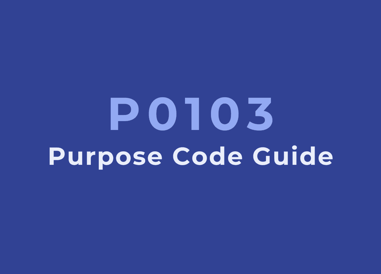 P0103 Purpose Code: A Guide to Advance Payments for Exports
