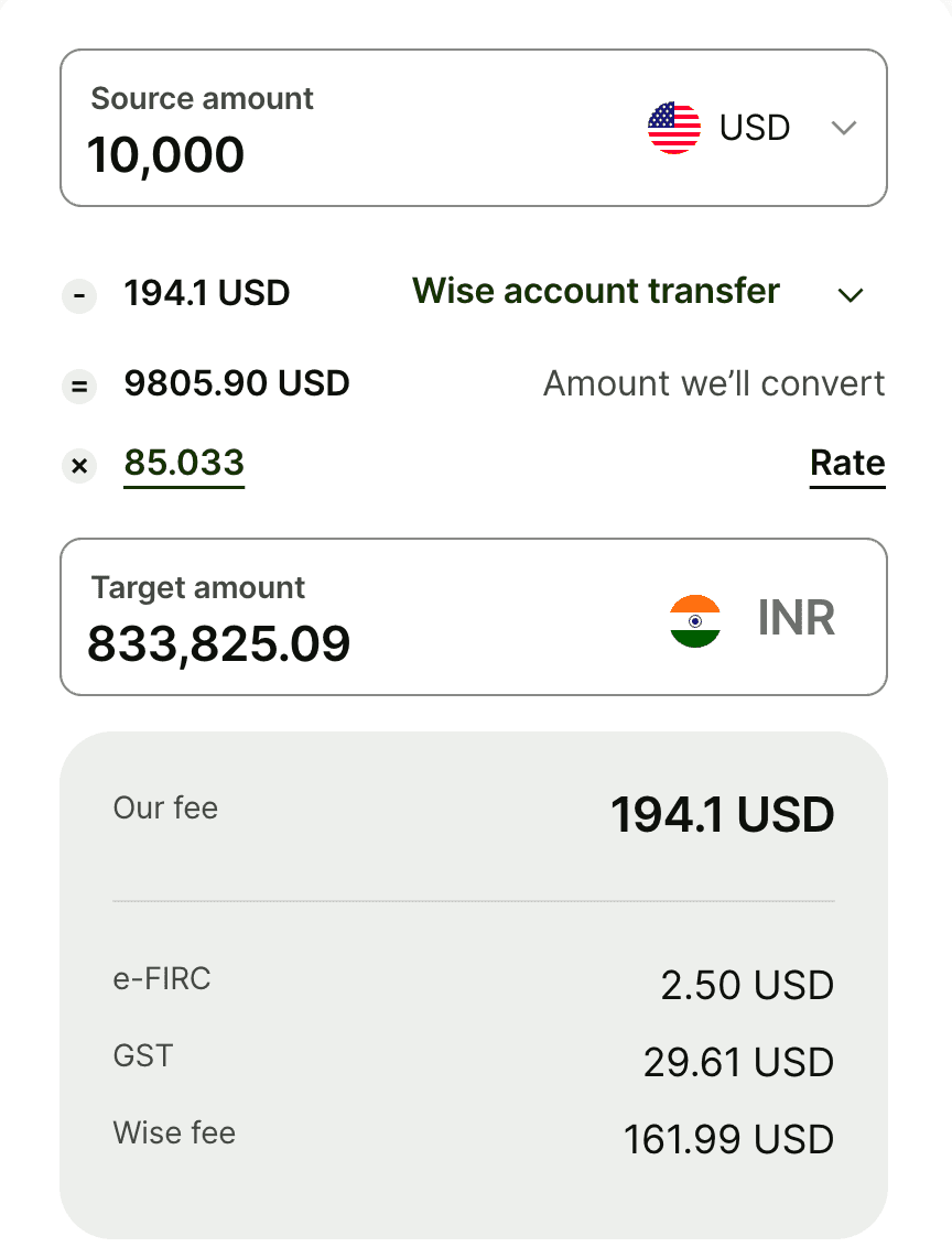 wise business fees