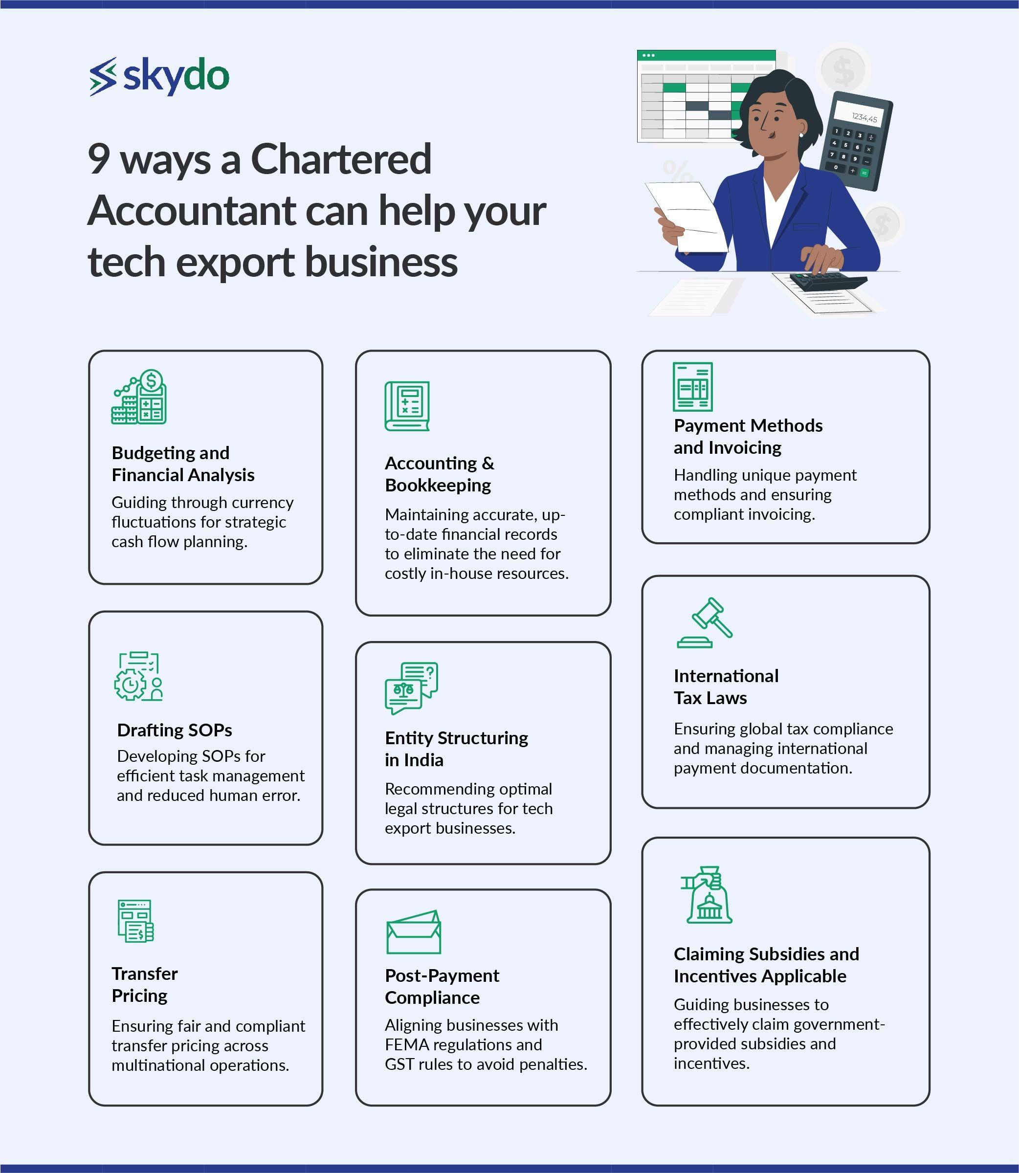 9 Ways a Chartered Accountant Can Help Your Tech Export Business