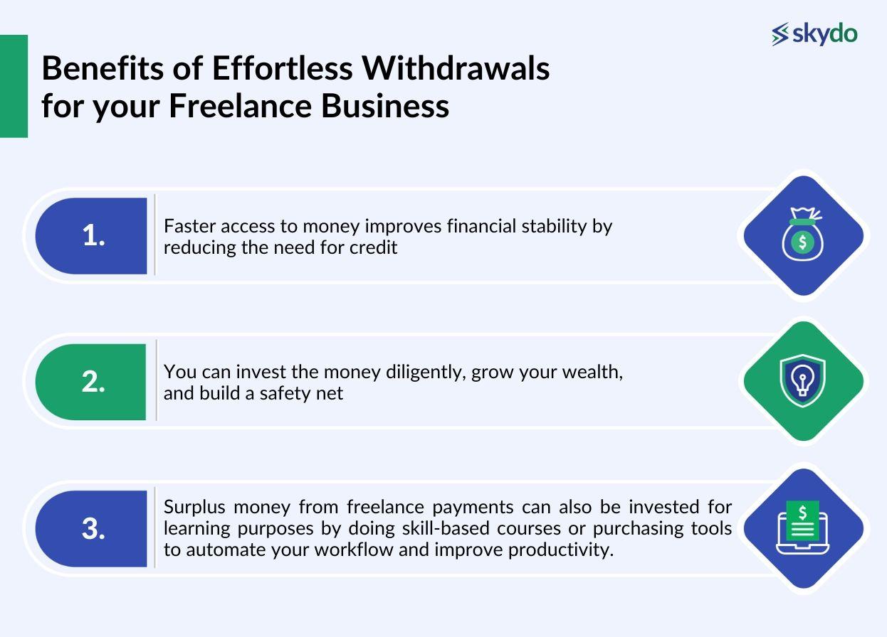 Benefits of Effortless Withdrawals for your Freelance Business