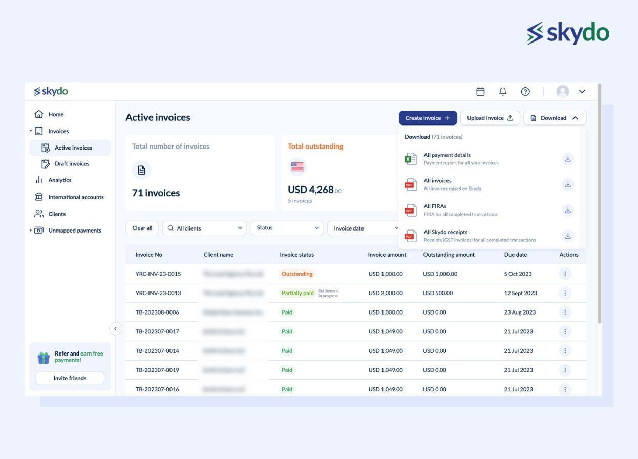 Download FIRA, Invoices, Skydo Receipts, Payment Details.jpg