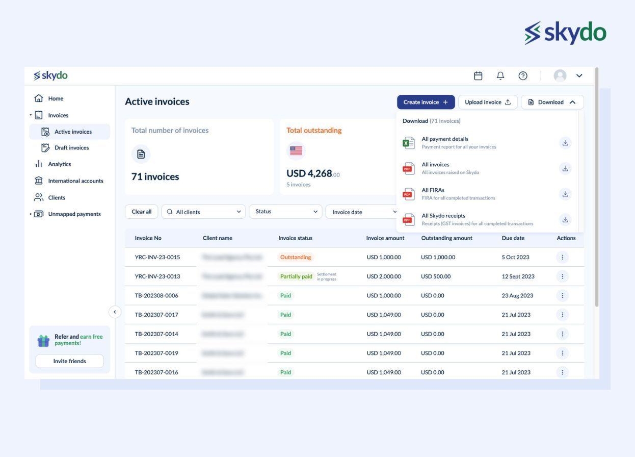 Download FIRA, Invoices, Skydo Receipts, Payment Details.jpg