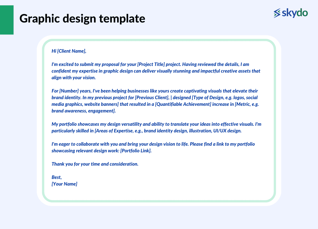 Graphic Design Cover letter Template