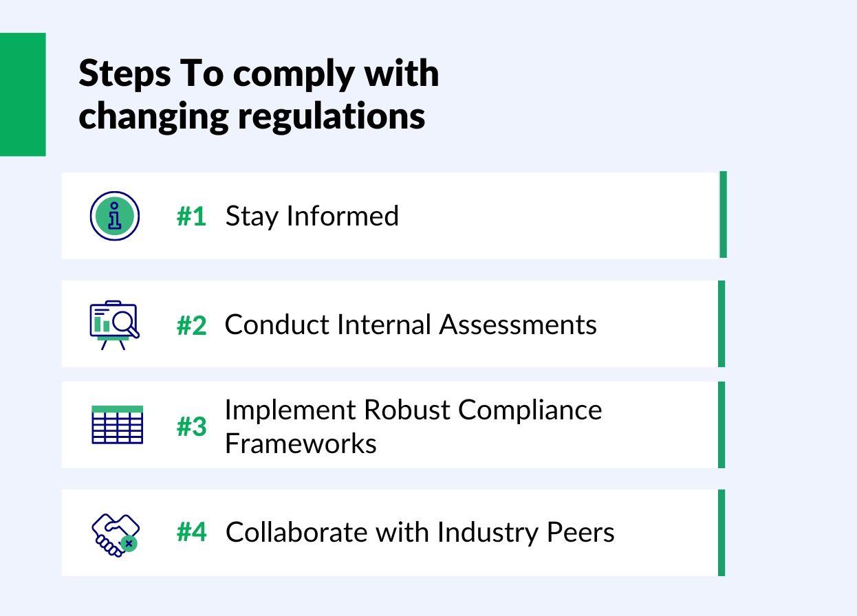 steps to comply with changing regulations