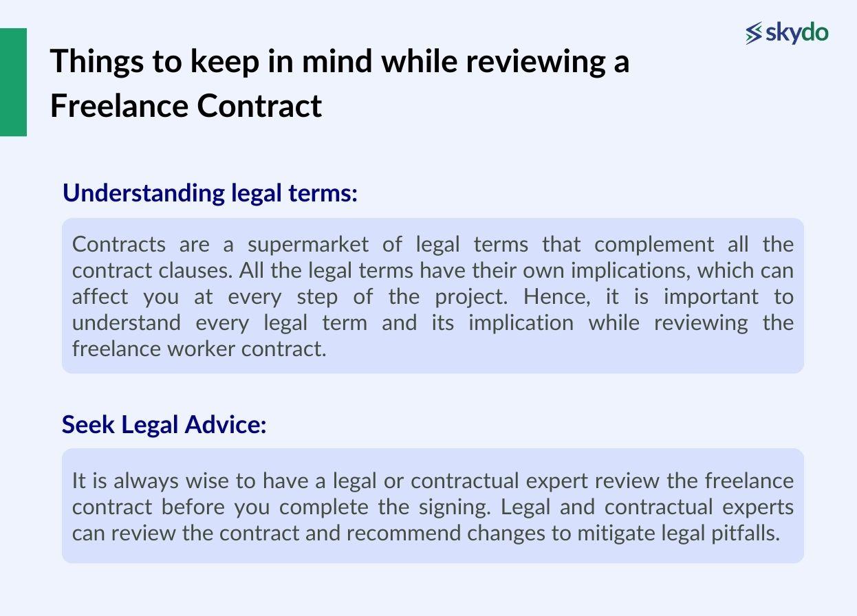 Things to keep in mind while reviewing a Freelance Contract 