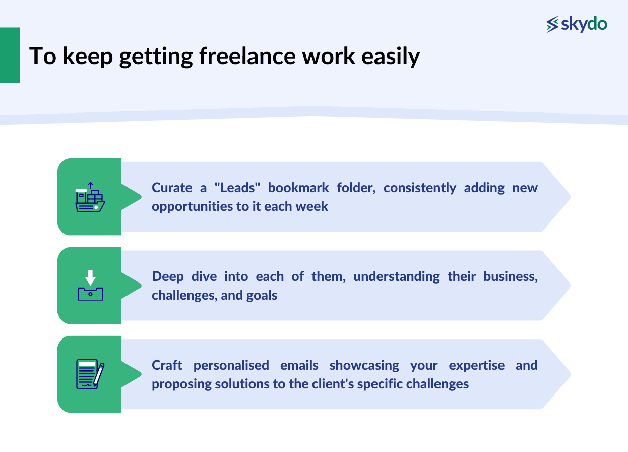 To keep getting freelance work easily