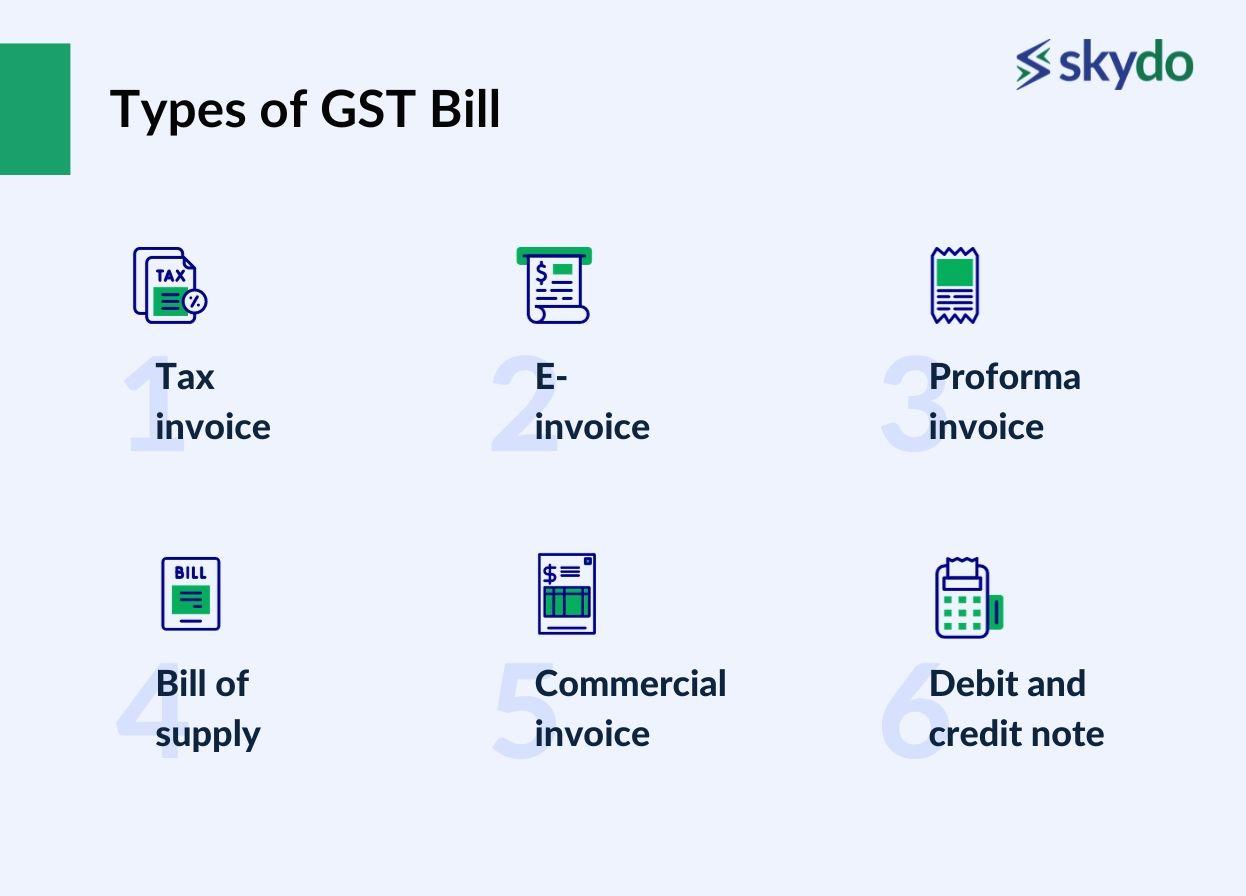 Types of GST Bill