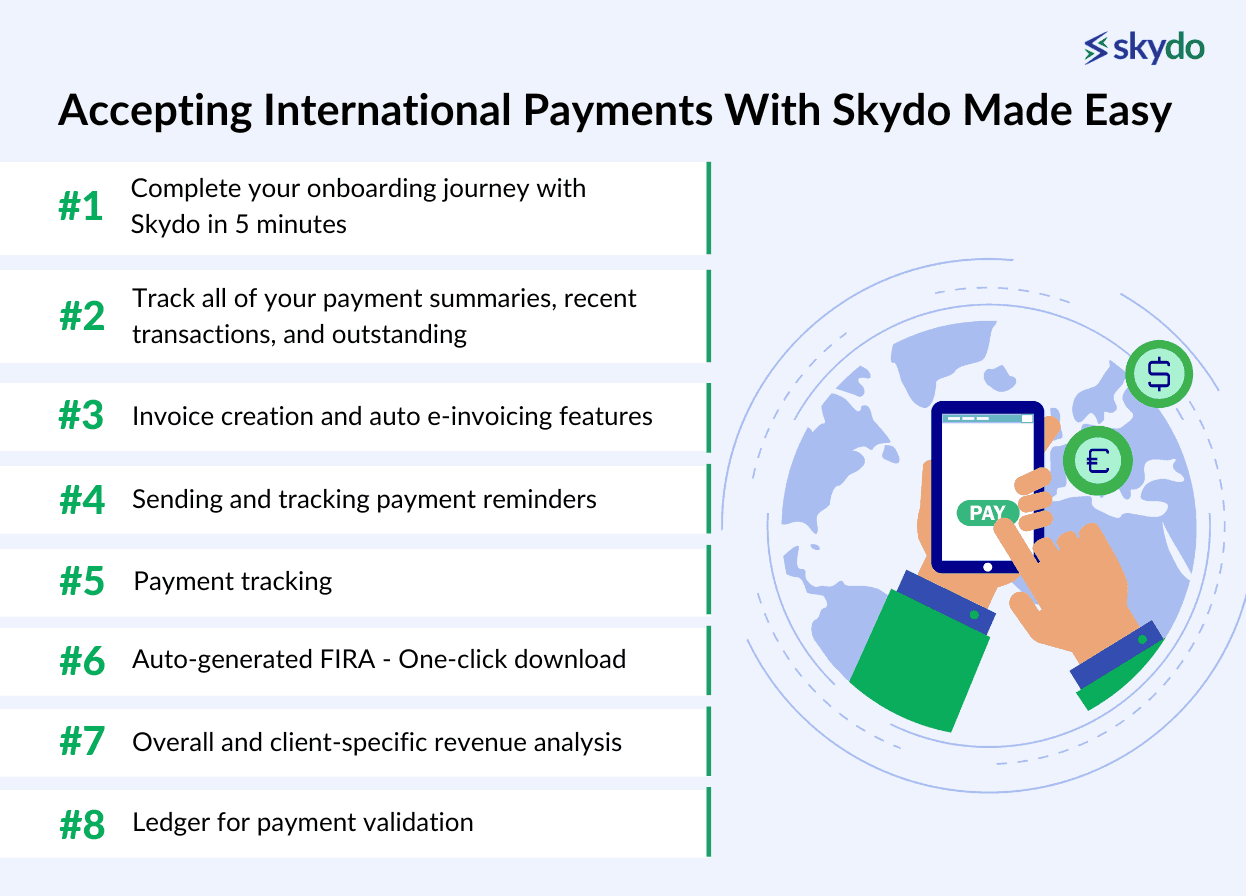 accepting international payments with skydo made easy
