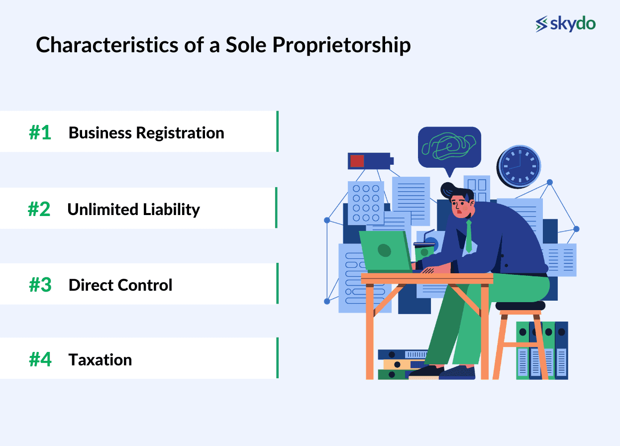characteristics of a sole proprietorship