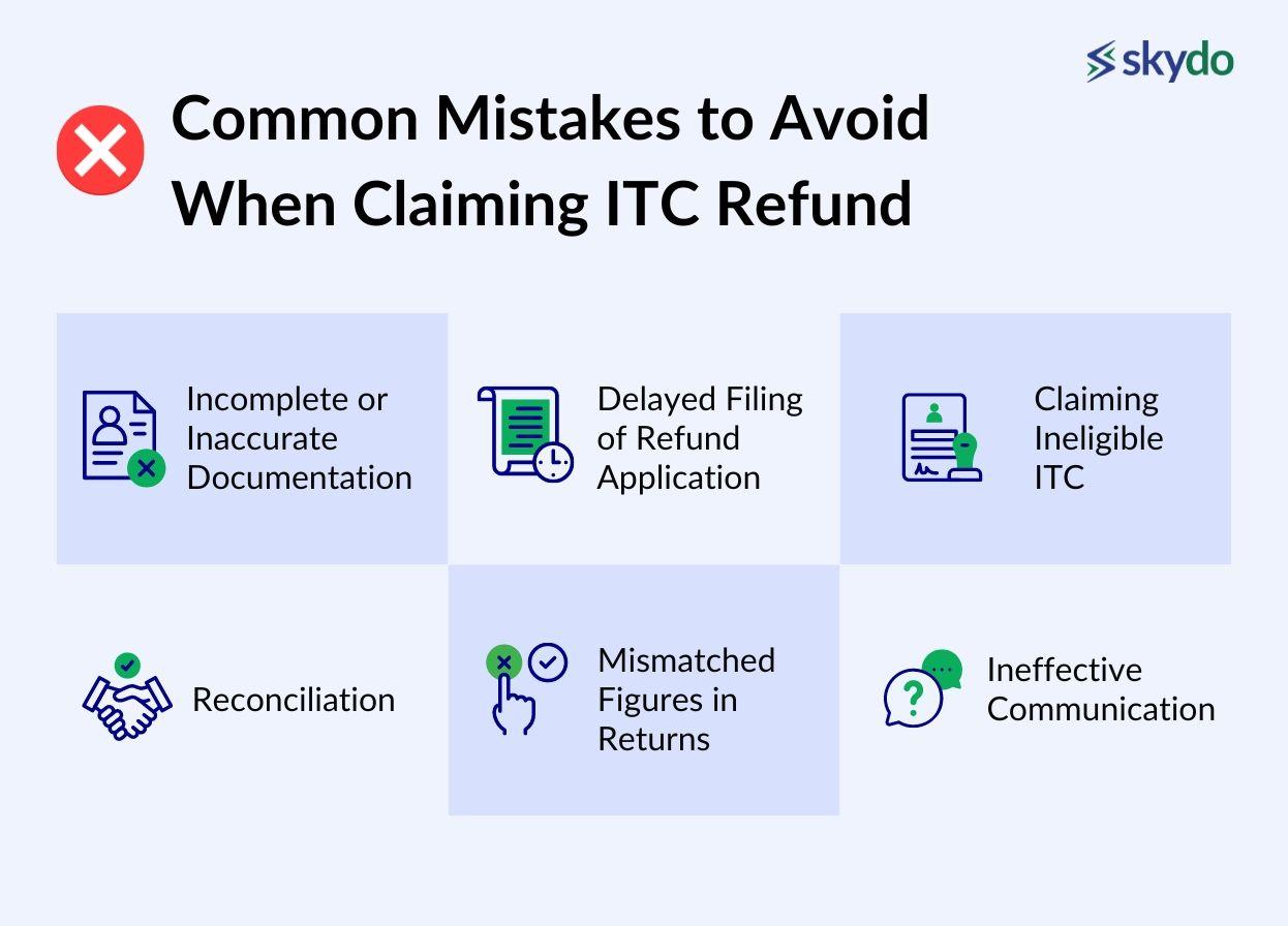 Common Mistakes to Avoid When Claiming ITC Refund