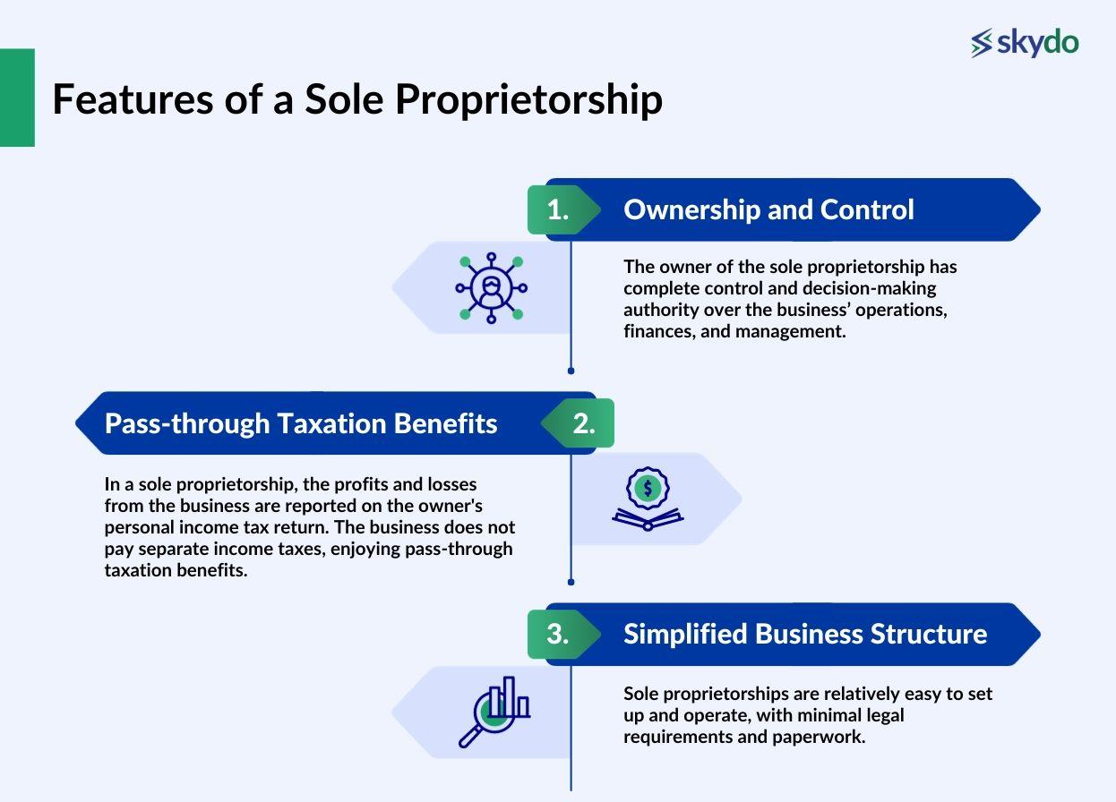 features that make sole proprietorship