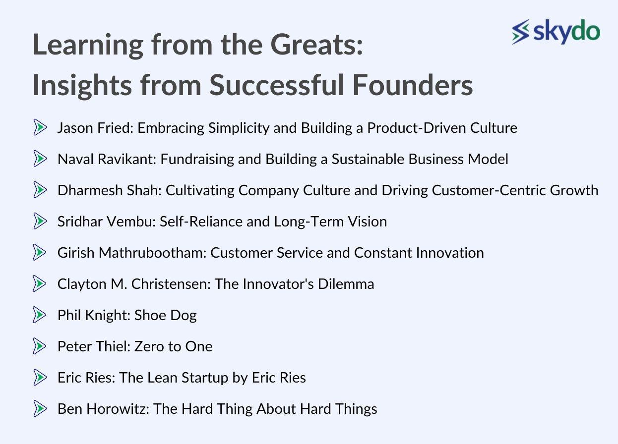 Learning from the Greats: Insights from Successful Founders