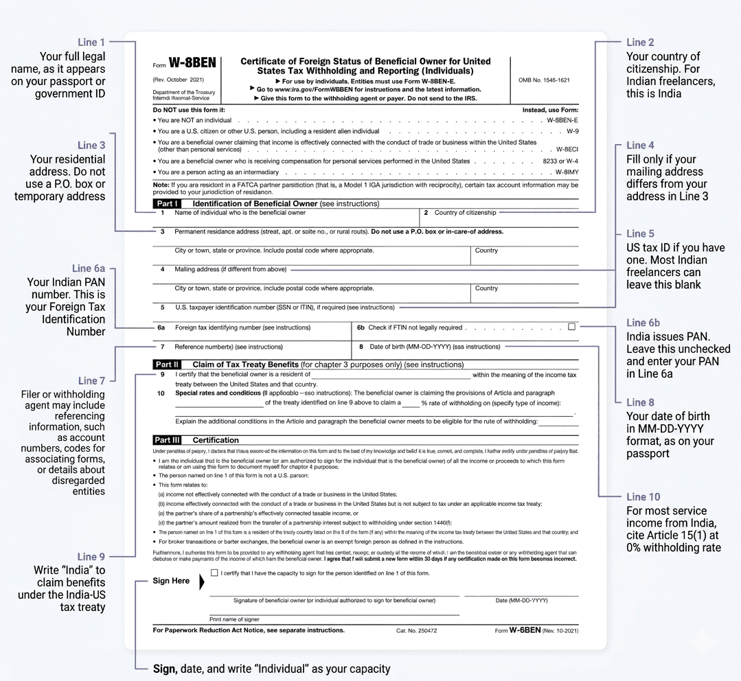 W-8BEN Form