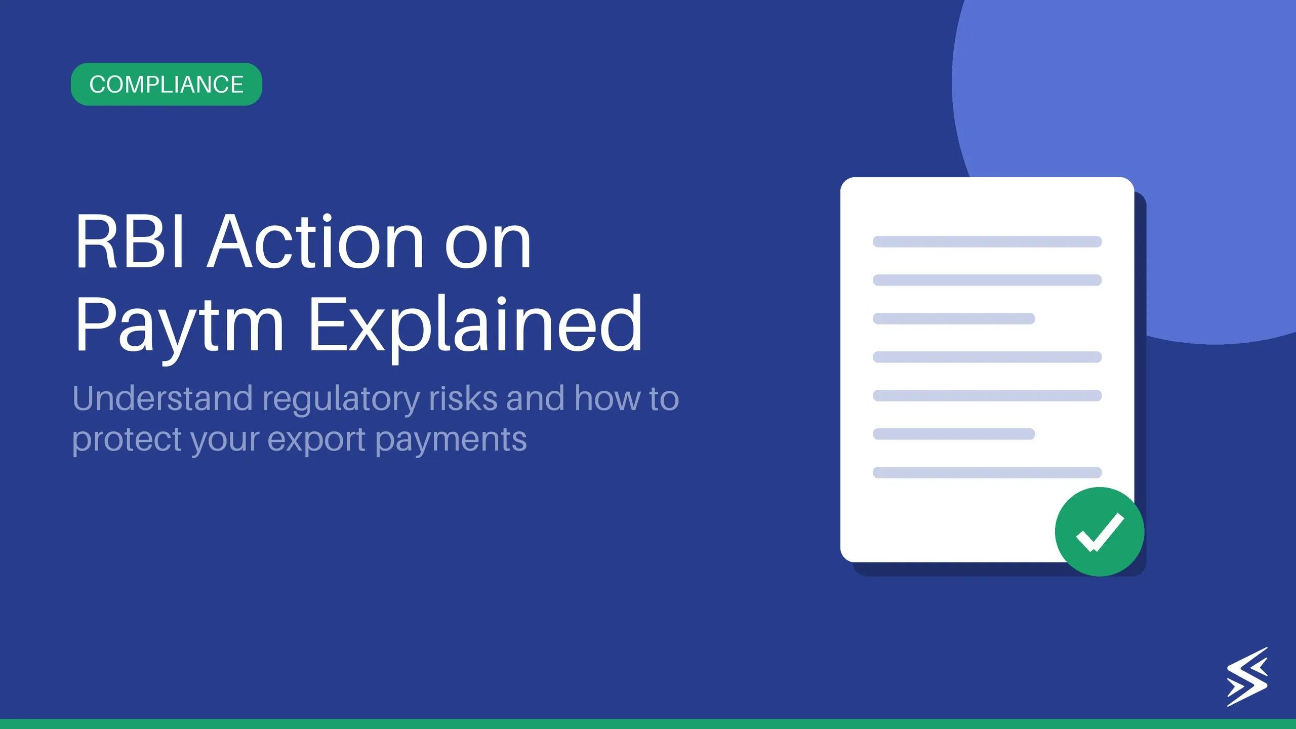 Addressing the Paytm Issue with RBI: Ensuring Compliance at Skydo