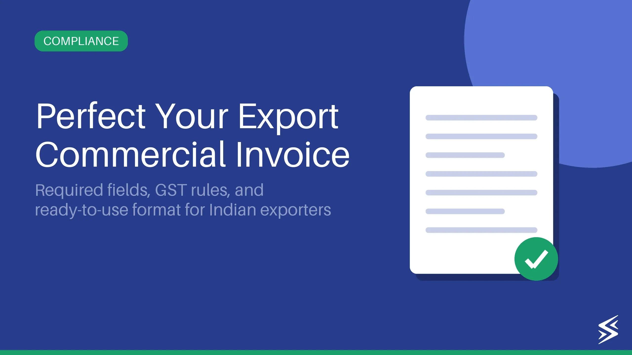 Commercial Invoice for Export: Format, Sample & Template (2026 Guide)