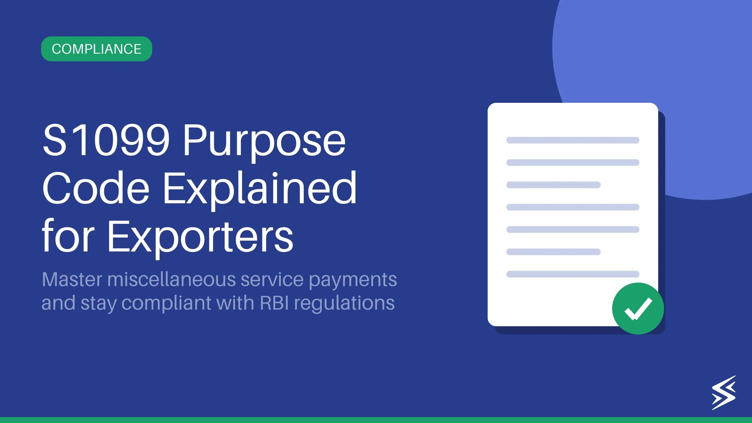 S1099 Purpose Code: Complete guide