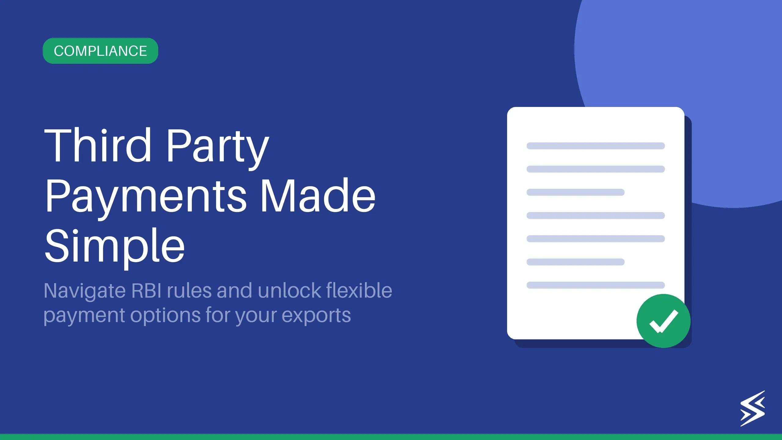 Third Party Payment for Exports: RBI Guidelines and Process