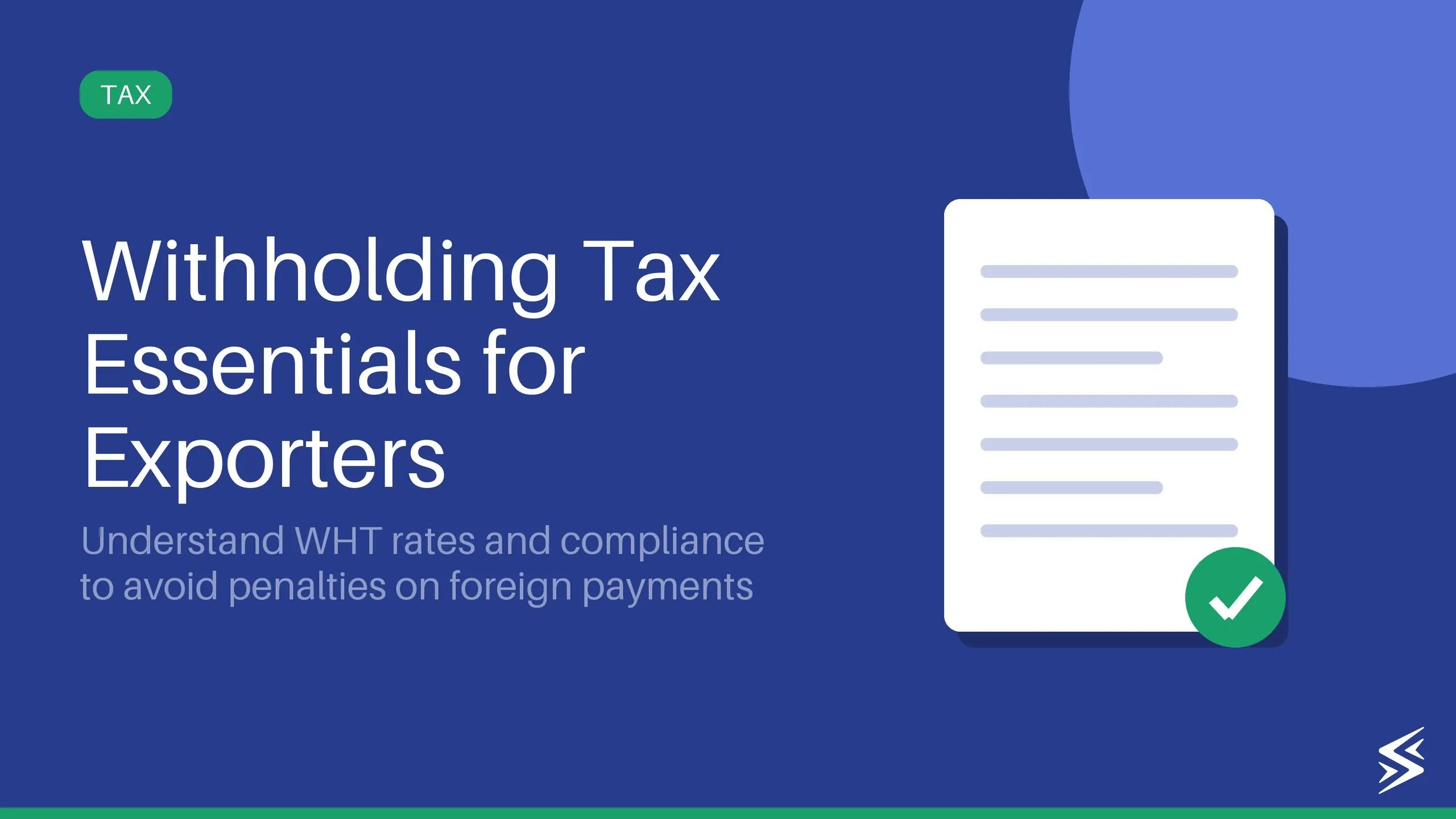 What Is Withholding Tax in India? All You Need to Know