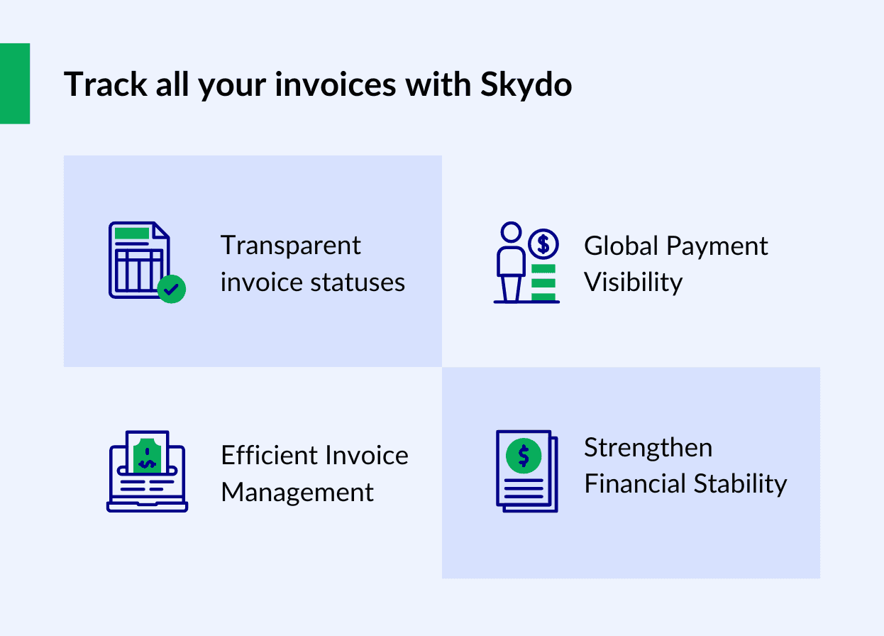 Track all your invoice statuses in one place